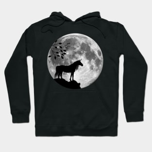 Unicorn and Full Moon Hoodie